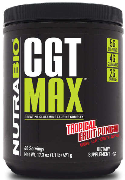 Nutrabio CGT MAX Creatine Glutamine Taurine - Tropical Fruit Punch