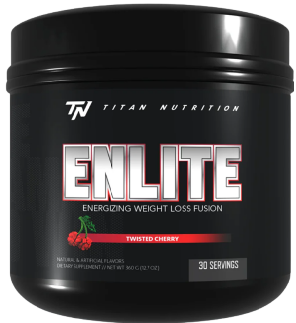 Titan Nutrition Enlite Twisted Cherry bottle.