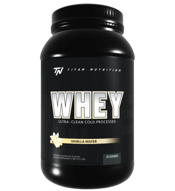 Titan-Nutrition-2lb-Protein-Vanilla Wafer front label
