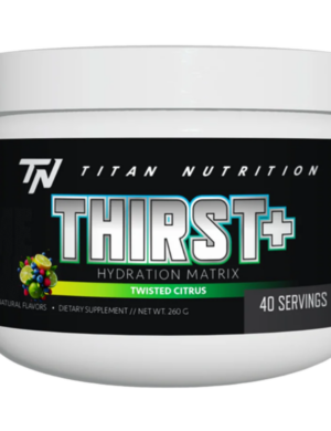 Titan Nutrition Thirst Twisted Citrus bottle.