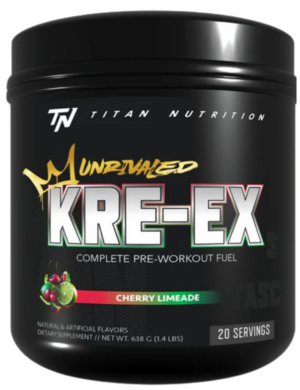 Titan-Nutrition-UnRivaled-Kre-Ex-Cherry-Limeade front label.