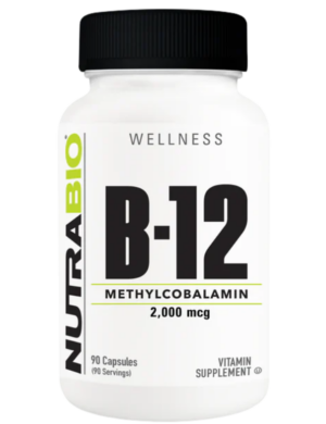 Nutribio B12 capsules front label.