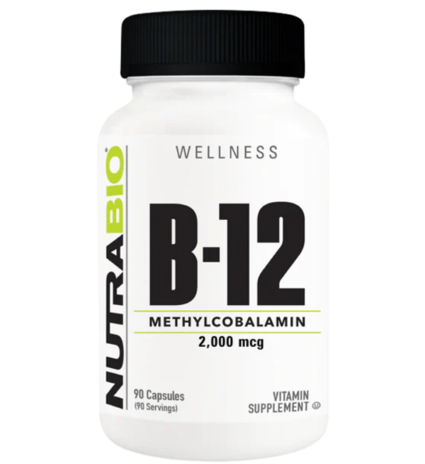 Nutribio B12 capsules front label.
