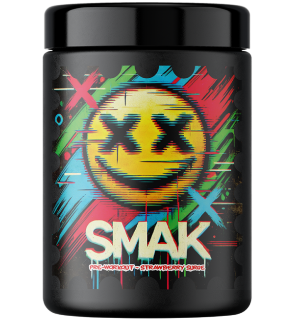 SMAK-Strawberry Surge front label.