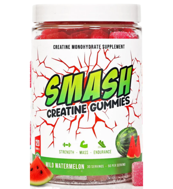SMASH Creatine Gummies – 5g Creatine Monohydrate | Vegan, Non-GMO, Gluten-Free | 30-Day Supply - Image 3