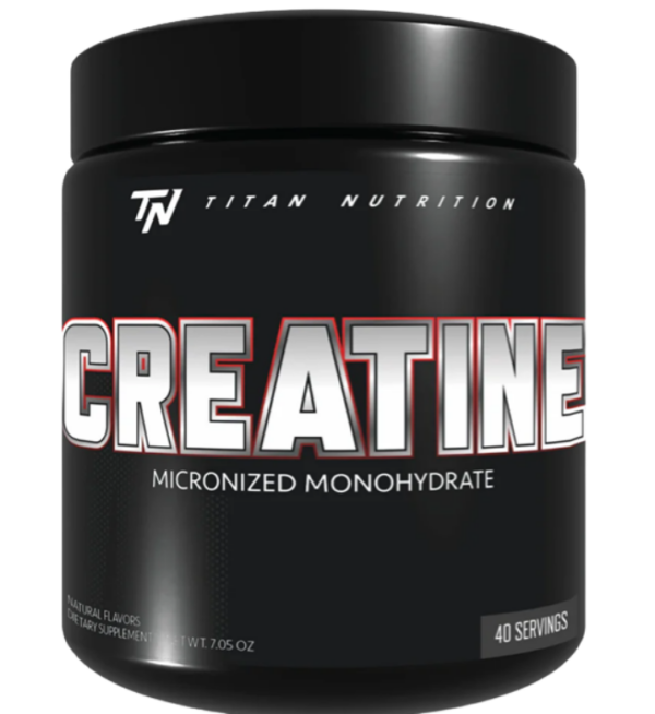 Titan Nutrition Creatine Micronized Monohydrate – 5g Pure Creatine | Zero Calories | 40 Servings