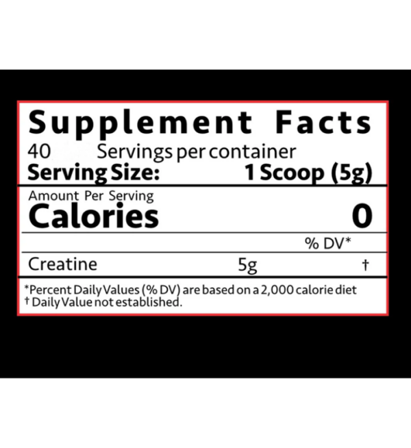 Titan Nutrition Creatine Micronized Monohydrate – 5g Pure Creatine | Zero Calories | 40 Servings - Image 2