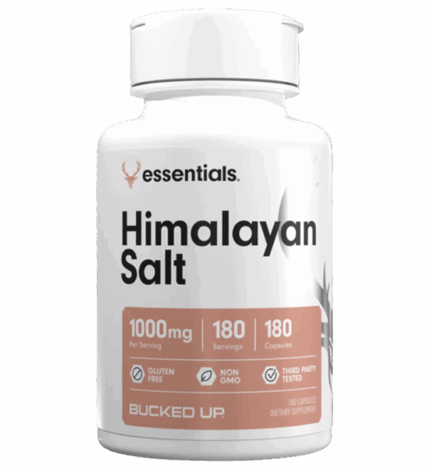 Bucked-Up-Himalayan Salt front label.