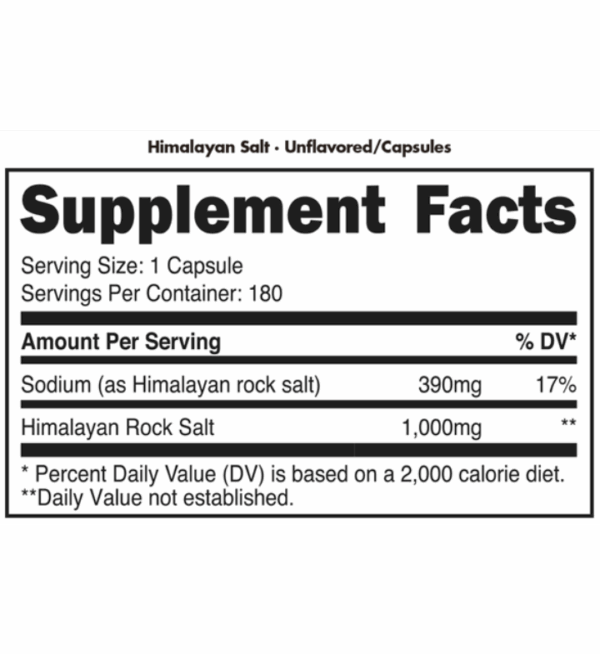 Bucked-Up-Himalayan Salt-supplement facts label.