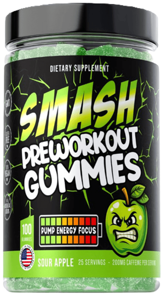 Smash Pre-Workout Gummies - Sour Apple